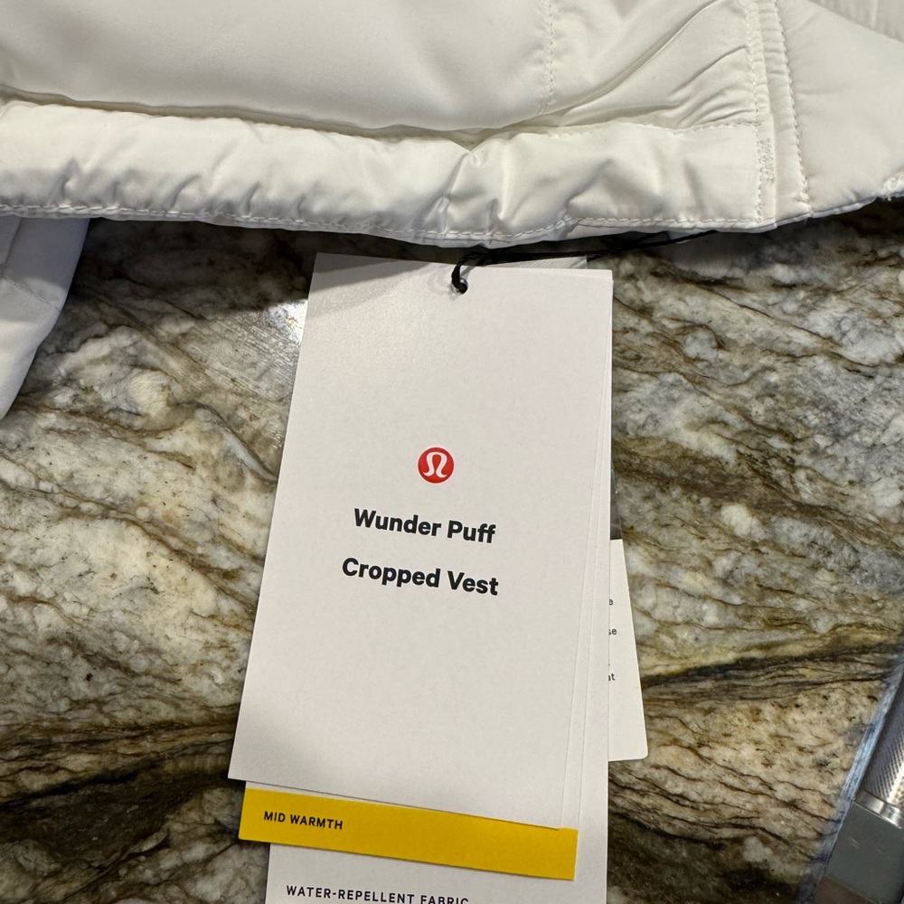 Brand New Lululemon White Vest size 6